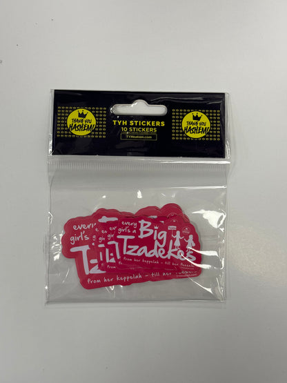 Sticker Pack / Big Tzadekes [10 Stickers]