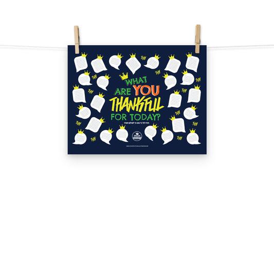 Thankful Poster [FREE file for Schools/Teachers email us]