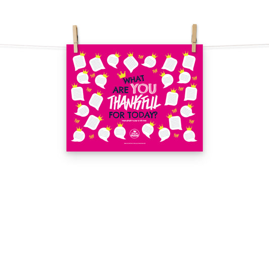 Thankful Poster [FREE file for Schools/Teachers email us]