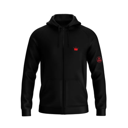 Sweatshirt / Black with Red Logo "TRUE TO SIZE"