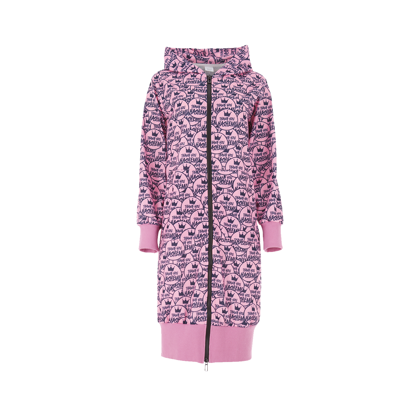 TYH All Over Logo Pink Sweatshirt Dress