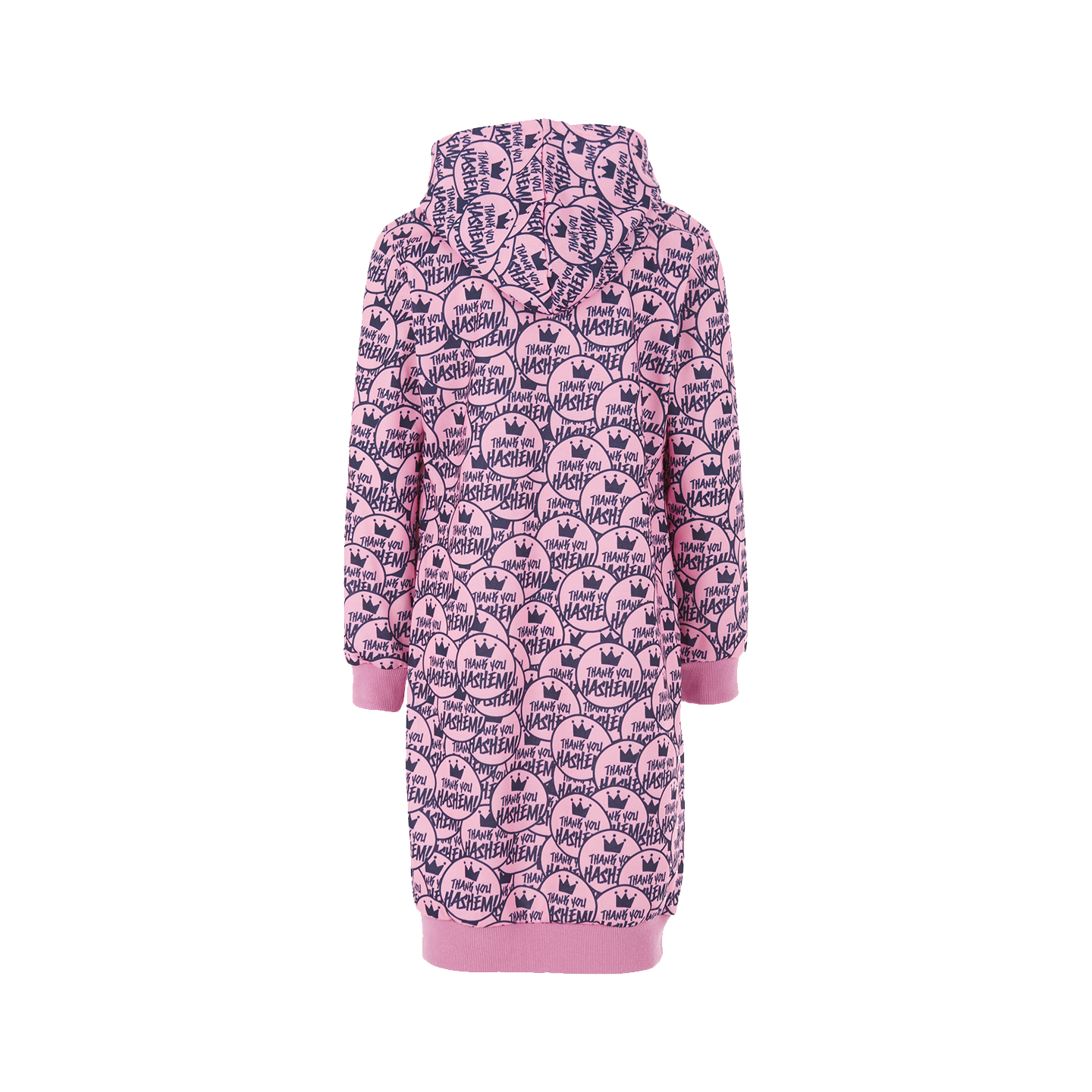 TYH All Over Logo Pink Sweatshirt Dress