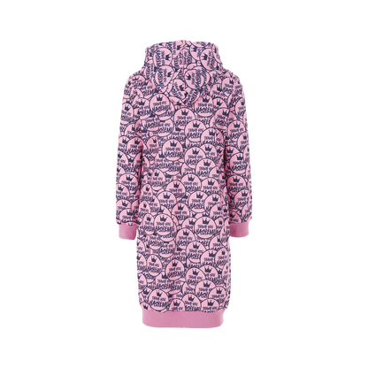 TYH All Over Logo Pink Sweatshirt Dress