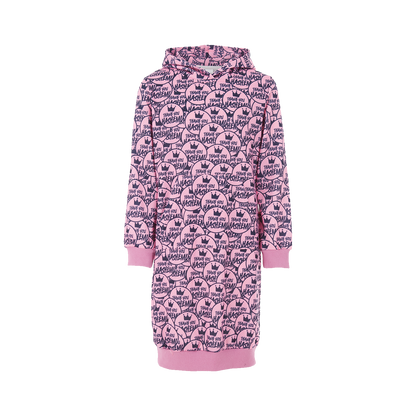 TYH All Over Logo Pink Sweatshirt Dress